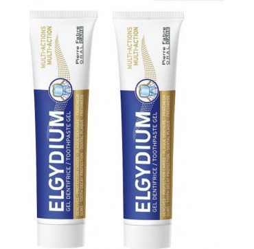 ELGYDIUM MULTI-ACTION TOOTHPASTE 2X75ML ELGYDIUM MULTI-ACTION TOOTHPASTE 2X75ML