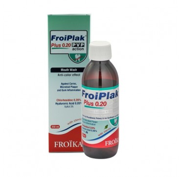 FROIDENT TOOTHPASTE CHLORHEXIDINE 0,2% PVP ACTION 75ML FROIPLAK PLUS MOUTHWASH CHLORHEXIDINE 0,2% PVP ACTION 250ML
