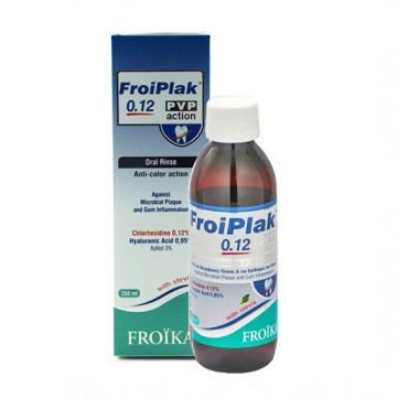 Froiplak Plus Mouthwash Chlorhexidine 0,12% Pvp Action 250ml