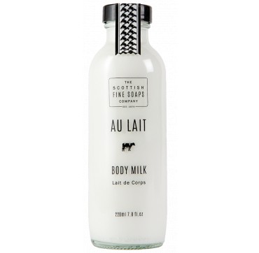 Body Milk 220ml Glass Bottle THE SCOTTISH FINE SOAPS Au Lait Body Milk 220ml