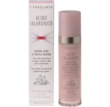 L'ERBOLARIO ACIDO IALURONICO TRIPLE ACTION FACE CREAM NORMAL/DRY SKIN 50ML L'ERBOLARIO ACIDO IALURONICO TRIPLE ACTION FACE CREAM NORMAL/DRY SKIN 50ML