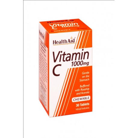 Health Aid Vitamin C 1000mg 30 Μασώμενες Ταμπλέτες