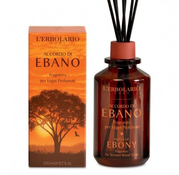 L'ERBOLARIO EBANO PERFUME 100ML L'ERBOLARIO EBANO FRAGRANCE FORE SCENTED WOOD STICKS 200ML
