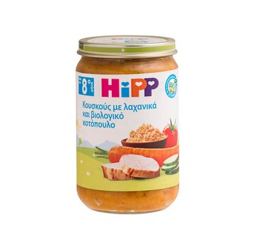 Hipp Bio Βρεφικό Γεύμα Κουσκούς Με Λαχανικά Και Βιολογικό Κοτόπουλο (από Τον 8ο Μήνα Και Μετά) 220g