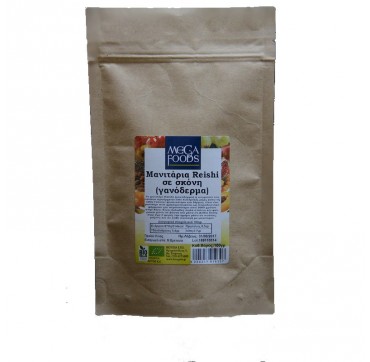 MEGAFOODS ΜΑΝΙΤΑΡΙΑ REISHI ΣΕ ΣΚΟΝΗ 100gr MEGAFOODS ΜΑΝΙΤΑΡΙΑ REISHI ΣΕ ΣΚΟΝΗ 100gr