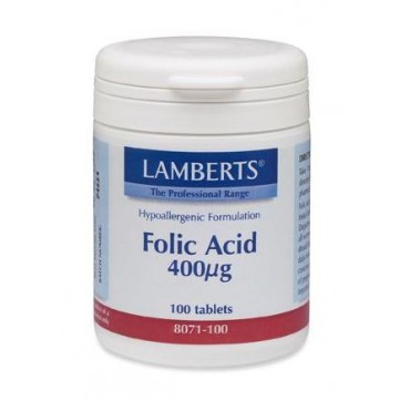 Lamberts Folic Acid 400 Mcg 100tabs
