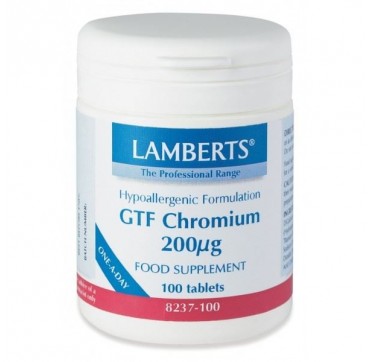 LAMBERTS GTF CHROMIUM 200mg 100caps