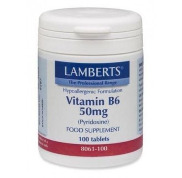 LAMBERTS VITAMIN B6 50mg 100tabs