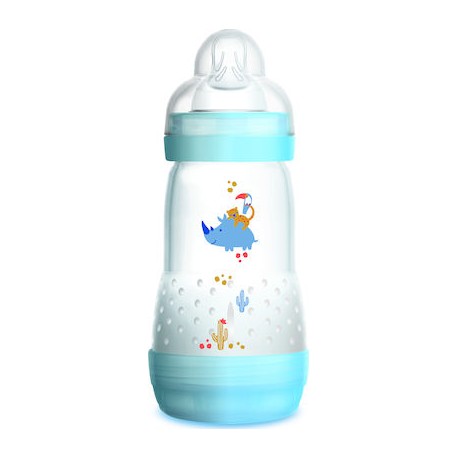 MAM ANTI-COLIC ΠΛΑΣΤΙΚΟ ΜΠΙΜΠΕΡΟ 0+ΜΗΝΩΝ ΡΟΖ-ΑΣΠΡΟ 260ml