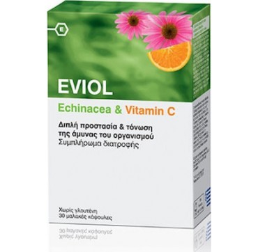 Eviol Echinacea & Vitamin C 30soft Caps