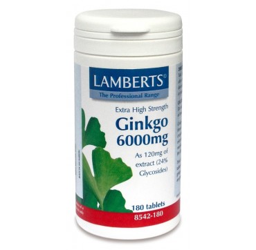 LAMBERTS GINKGO BILOBA EXTRACT 6000mg 30tabs