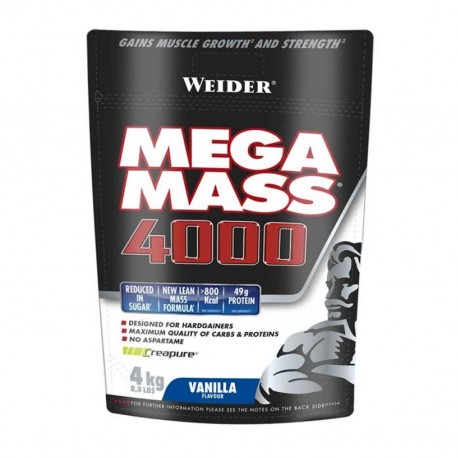 WEIDER MEGA MASS 4000 VANILLA FLAVOUR ΠΡΩΤΕΪΝΗ ΟΓΚΟΥ 4KG