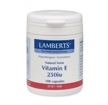 Lamberts Vit E 250iu 100caps