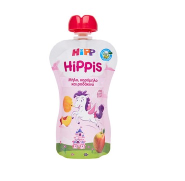 Hipp Hippis Bio Παιδικός Φρουτοπολτός Μήλο, ΚορόΜήλο Και Ροδάκινο 100g