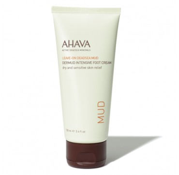 Ahava Leave-on Deadsea Mud Dermud Foot Cream Dry/sensitive Skin Relief 100ml