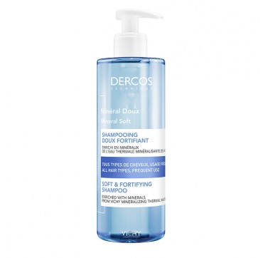 Vichy Dercos Mineral Soft & Fortifying Shampoo All Hair Types 400ml