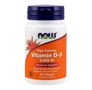 NOW VITAMIN D-3 2000IU 30SOFTGELS