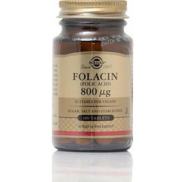 Solgar Folacin Φυλλικο Οξύ 800μg 100tabs