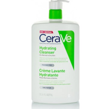 Cerave Moisturizing Lotion Face & Body Ενυδατικό Γαλάκτωμα για Ξηρό/Πολύ Ξηρό Δέρμα Πρόσωπο και Σώμα 1lt