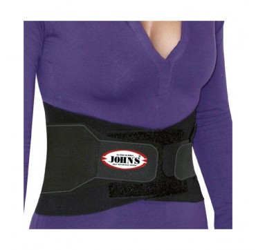 JOHNS LUMBAX BACK SUPPORT BLACK LINE SUPPORTS YOUR ACTIVE LIFE SIZE SMALL Johns Lumbax Back Support Black Line Supports Your Active Life Size Small