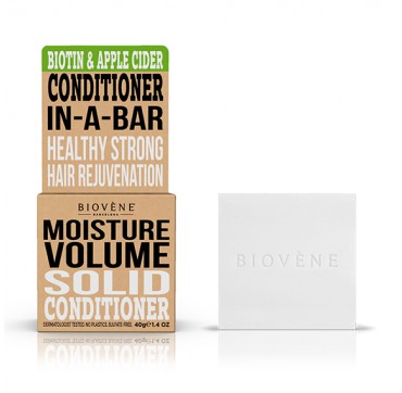 Biovene Moisture Volume Conditioner In A Bar (solid) Biotin & Apple Cider - Μαλακτικό (στερεό) Βιοτινη Και Μηλίτη 40g