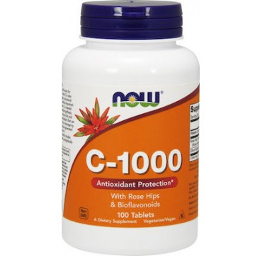 NOW VIT.C 1000 WITH ROSE HIPS 100 TABS