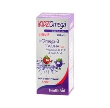 HEALTH AID KIDZOMEGA LIQUID BERRY 200ML HEALTH AID KIDZOMEGA LIQUID BERRY 200ML