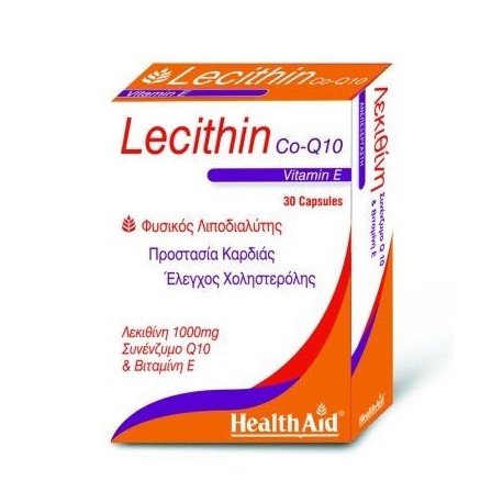 Health Aid Lecithin 1000mg Co-q10 30caps