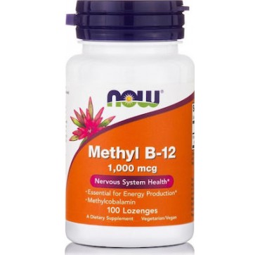 Now Methyl B-12, 1000 Mcg (methylcobalamin) 100 Παστίλιες