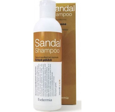 Evdermia Sandal Shampoo Σμηγματορρυθμιστικό Σαμπουάν για λιπαρά μαλλιά 250ml