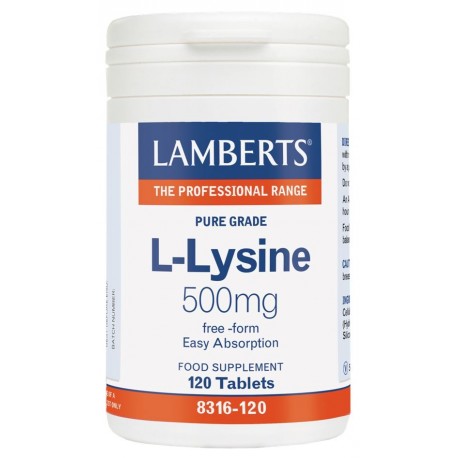Lamberts L-lysine 500mg 120tabs