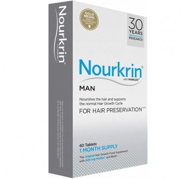 Nourkrin Man Συμπλήρωμα Διατροφής για την Πρόληψη & Αντιμετώπιση της Ανδρικής Τριχόπτωσης, 60 caps