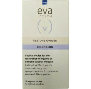 Eva Intima Restore Ovules Disorders Κολπικά Υπόθετα 10τμχ
