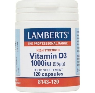 Lamberts Vitamin D3 1000iu (25μg) 120caps