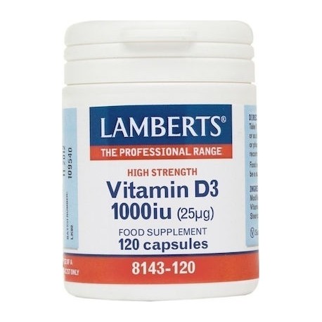 Lamberts Vitamin D3 1000iu (25μg) 120caps