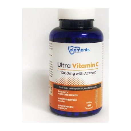 My Elements Ultra Vitamin C 100mg 60 ταμπλέτες