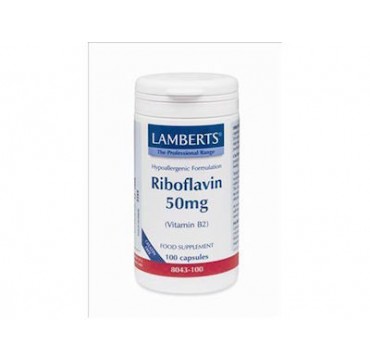 Lamberts Riboflavin(Vit B2) 50 mg 100 κάψουλες