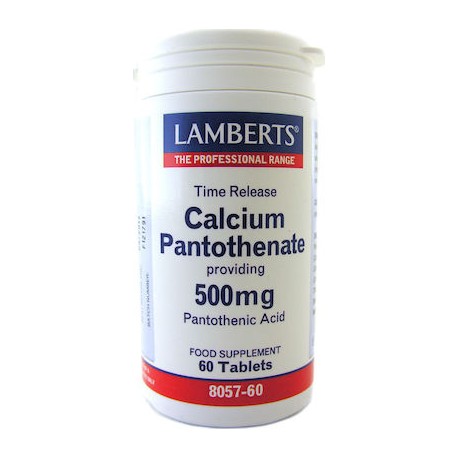 Lamberts Calcium Pantothenate 500mg 60 Tabs