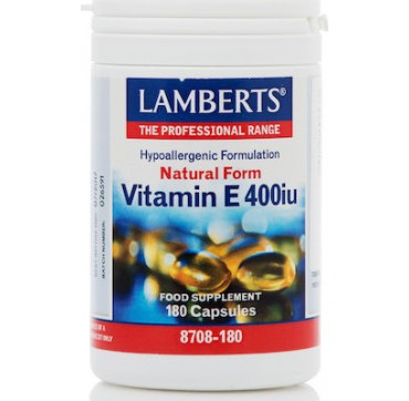 Lamberts Vitamin E 400IU Natural Form 180 Caps