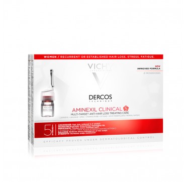 Vichy Dercos Aminexil Clinical 5 Women Μονοδόσεις 21x6ml