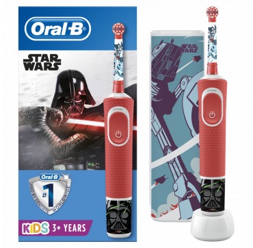 Oral-b Vitality Kids Disney Star Wars Special Edition Ηλεκτρική Οδοντόβουρτσα 3+ & Δώρο Θήκη Ταξιδιού 1tmx