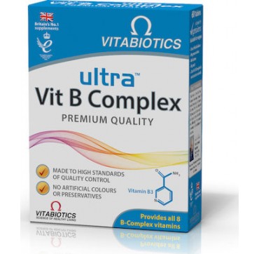 Vitabiotics Ultra Vit B Complex 60 ταμπλέτες