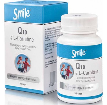 Smile Coenzyme Q-10 & L-Carnitine 30 κάψουλες