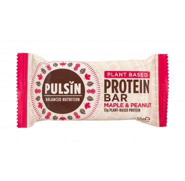 Pulsin Plant based Protein Bar Maple & Peanut 50g