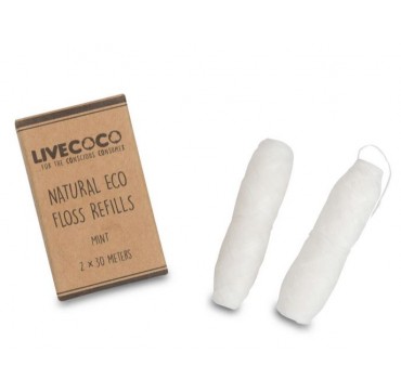 Livecoco Natural Eco Floss Refills 2x30m