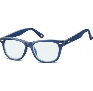 Montana Eyewear HKBLF1B Γυαλιά Διαβάσματος για Παιδιά +0.00 Βαθμών με Φίλτρο Προστασίας από Οθόνες, Μπλε Χρώματος 1τμχ