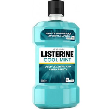 Listerine Cool Mint για Βαθύ Καθαρισμό & Δροσερή Αναπνοή 500ml