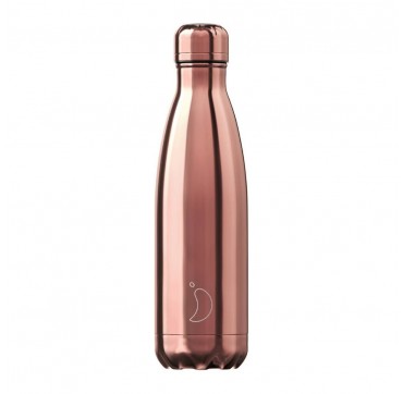 Chilly' s Bottle Chrome Rose Gold Edition Reusable Bottle Ανοξείδωτο Θέρμος 500ml