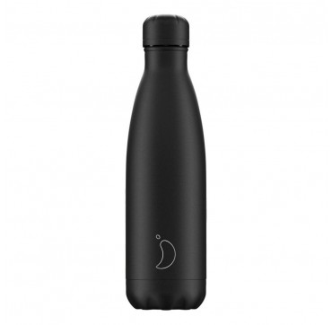 Chilly' s Bottle All Black Special Edition Reusable Bottle Ανοξείδωτο Θέρμος 500ml