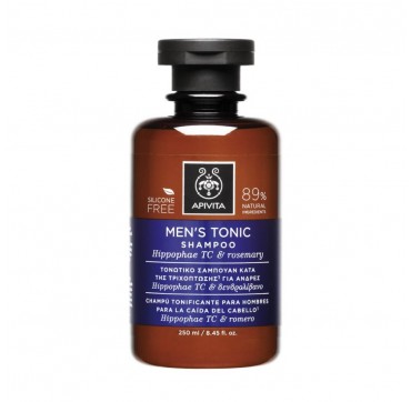 Apivita Men's Tonic Shampoo Τονωτικό Σαμπουάν Κατά Της Ανδρικής Τριχόπτωσης Με Hippophae Tc & Δενδρολίβανο, 250ml